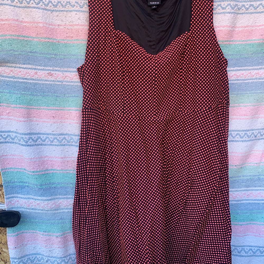 Torrid Pink and Black Mini Dress